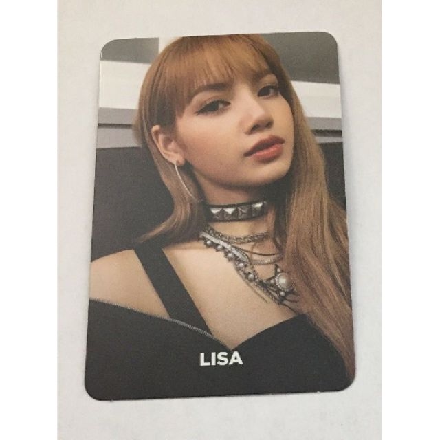 Card Lisa BLACKPINK ver BLACK official