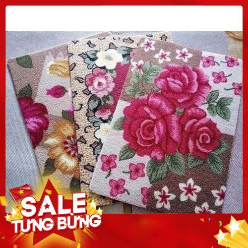 Thảm lau chân cao cấp Lotus họa tiết đẹp 40 x 60cm