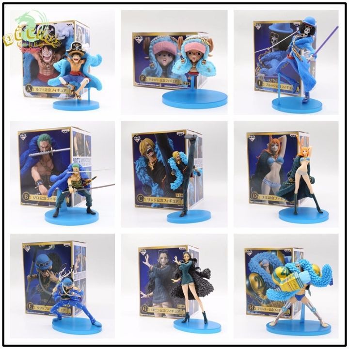(Chọn mẫu) Tượng mô hình One Piece các thành viên băng Mũ Rơm - Luffy-Zoro-Sanji-Usopp-Nami-Chopper-Robin-Franky-Brook
