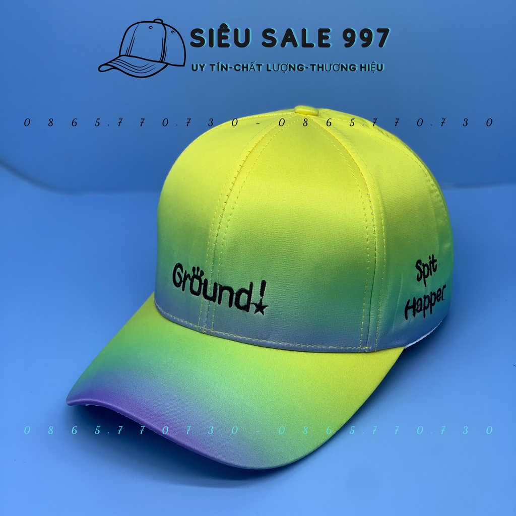 NÓN KẾT THÊU GROUND LOANG MÀU SIÊU ĐẸP FORM CHUẨN UNISEX NAM NỮ CÁ TÍNH