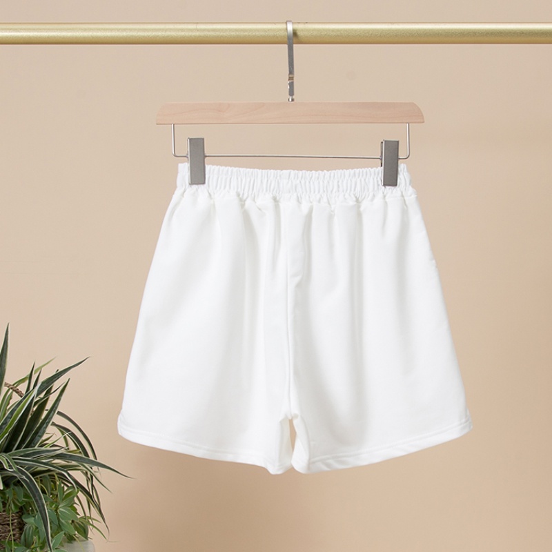 NRVP Quần Short Thể Thao Ống Rộng Họa Tiết Kẻ Sọc Phong Cách Hàn Quốc Thời Trang Cho Nữ