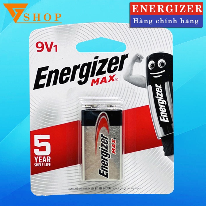 Pin 9v Energizer Max vỉ 1 viên 6LF22 chính hãng