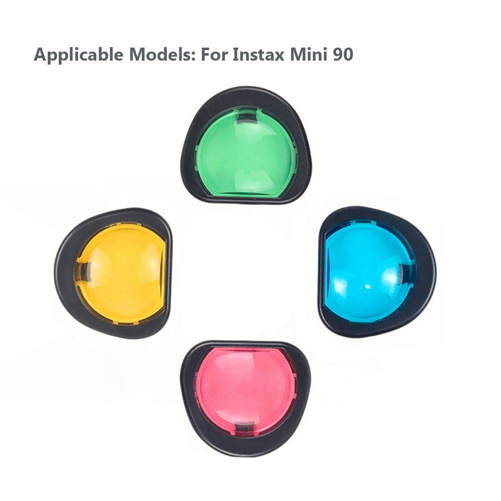 BTLIMER Bộ 4 Kính Lọc Màu Sắc Thời Trang Cho Máy Ảnh Instax Mini90