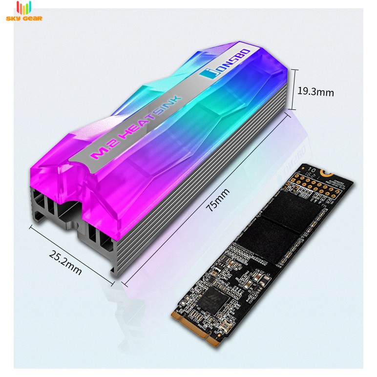 Tản nhiệt SSD M2 2280 Jonsbo Color | BigBuy360 - bigbuy360.vn