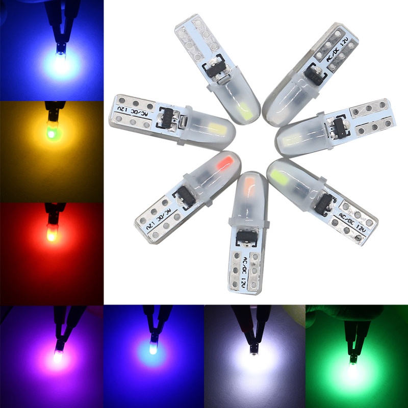 Set 10 Bóng Đèn LED T5 3014-2smd 1.4W Dành Cho Ô Tô