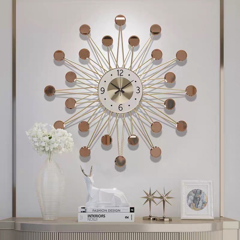 Đồng hồ treo tường nghệ thuật gương tròn ĐH2395