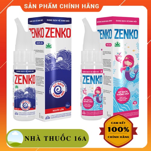 NƯỚC BIỂN SÂU XỊT MŨI ZENKO - KHUYẾN MÃI CHÍNH HÃNG NHẤT NHẤT - RỬA MŨI AN TOÀN CHO BÉ