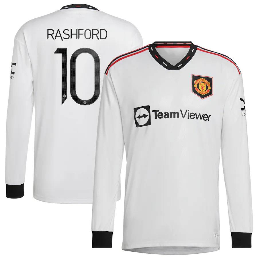 Áo Thun Bóng Đá Tay Dài YT3 22 / 23 UEFA MU Away Ronaldo B Fernandes Maguire Rashford TY3