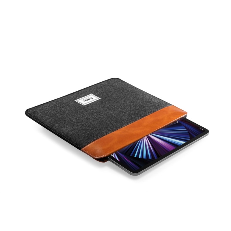 TÚI CHỐNG SỐC TOMTOC (USA) FELT &amp; PU LEATHER FOR IP@D