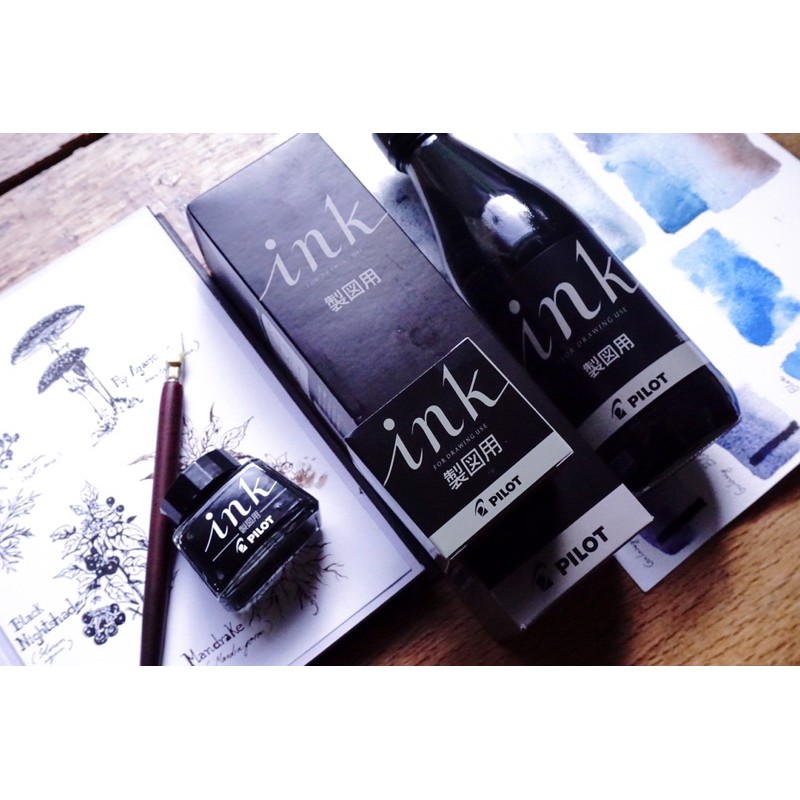 Mực vẽ manga Pilot Drafting Ink - Đen (Black) - 30ml/350ml