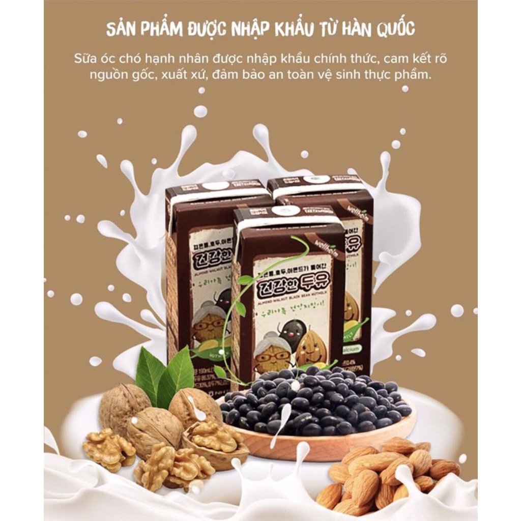 Sữa Óc Chó Hàn Quốc Đậu Đen Hạnh Nhân SAHMYOOK
