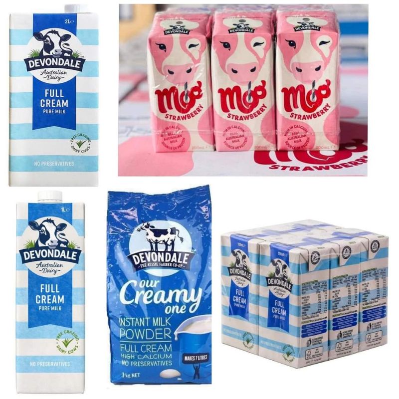 Sữa úc nguyên kem fullcreamy  devondale 200ml/ th 24h date t4.2024