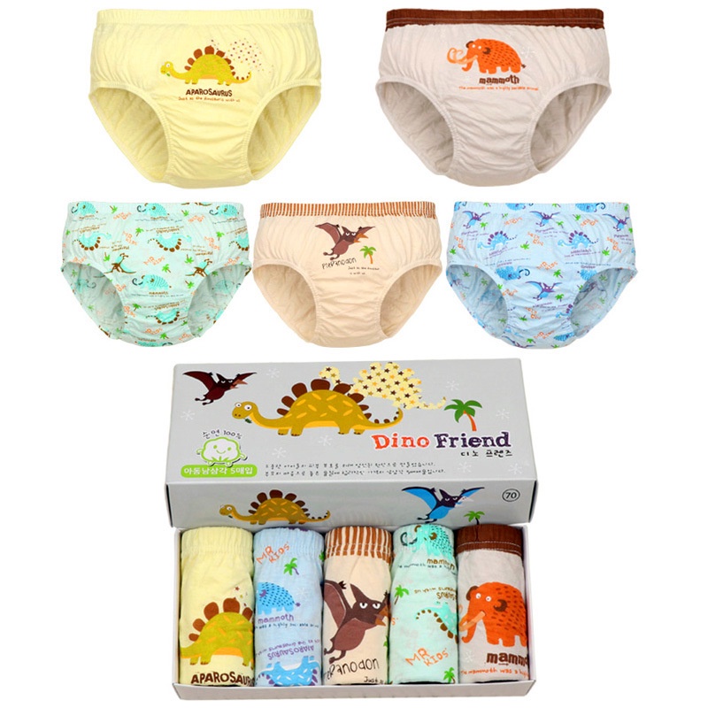 Bộ 5 Quần Lót Cotton Không Đường May Co Giãn Tốt In Họa Tiết Siêu Anh Hùng Cho Bé Trai 3-12 Tuổi