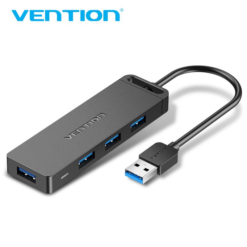 Bộ chia 4 cổng Hub Usb 3.0 có hỗ trợ nguồn dài 50cm Vention