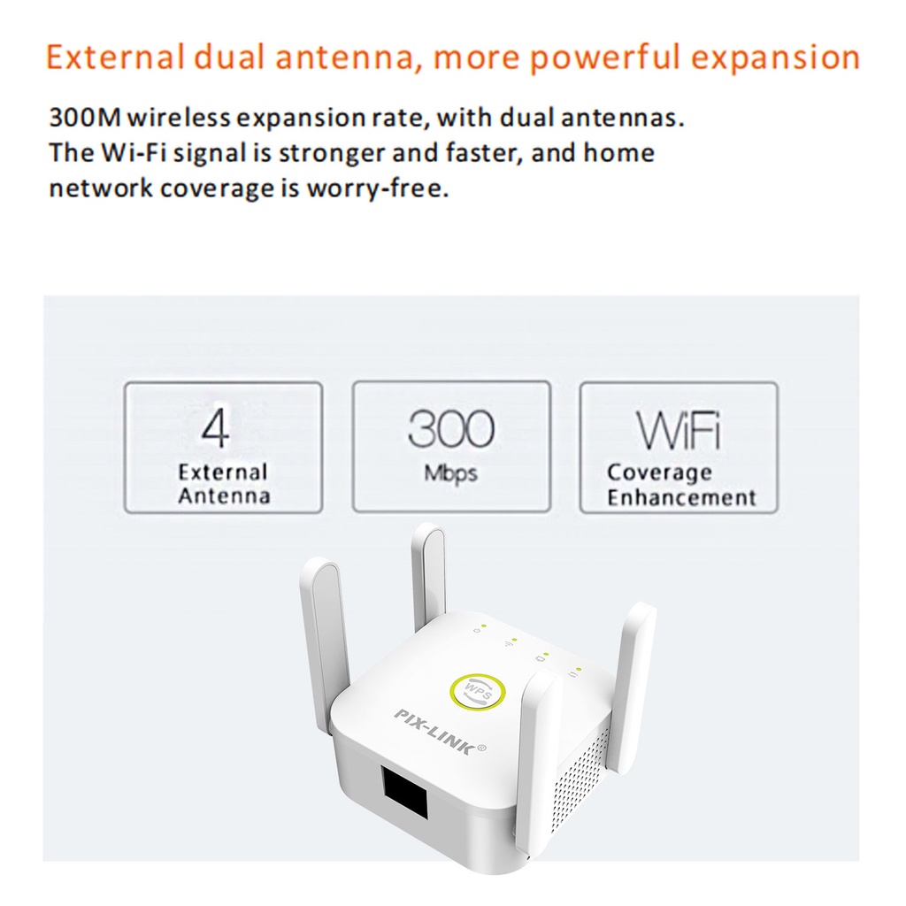 Bộ Khuếch Đại Tín Hiệu Wifi 300Mbps 802.11N 2.4G Chuyên Dụng