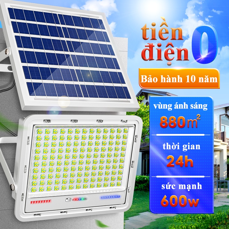 LM Đèn Năng Lượng Mặt Trời 1200W 1000W Đèn Led pha Chống Lóa Cao Cấp đèn năng lượng mặt trời sân vườn