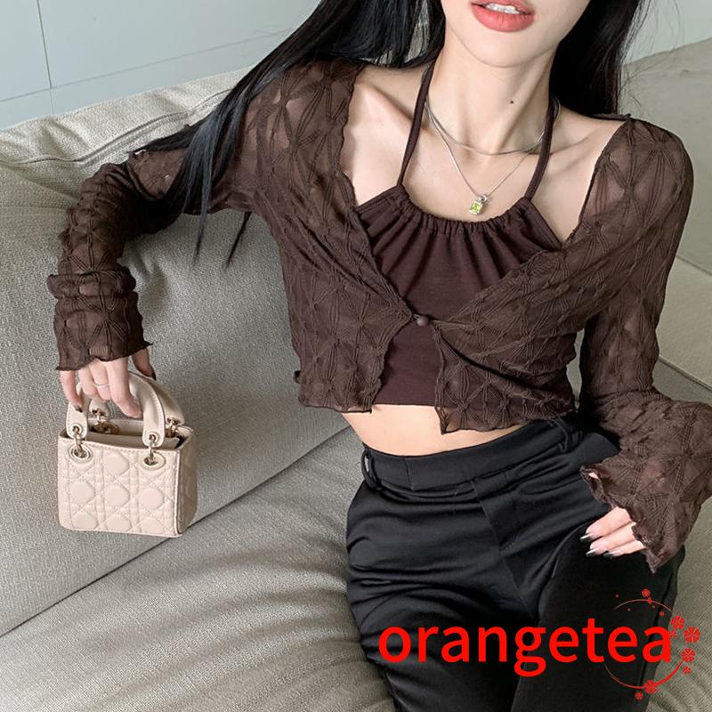 Áo Khoác Cardigan Chống Nắng Một Nút Thời Trang Cho Nữ