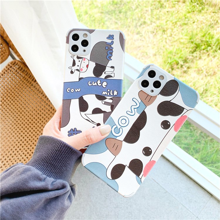 Ốp lưng iphone Milky Cow da viền chống va đập 5/5s/6/6plus/6s/6splus/7/7plus/8/8plus/x/xr/xs/11/12/pro/max/plus/promax