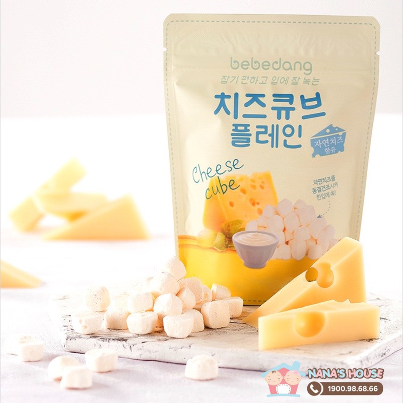 Phô mai hoa quả sấy lạnh Bebedang Hàn Quốc cho bé