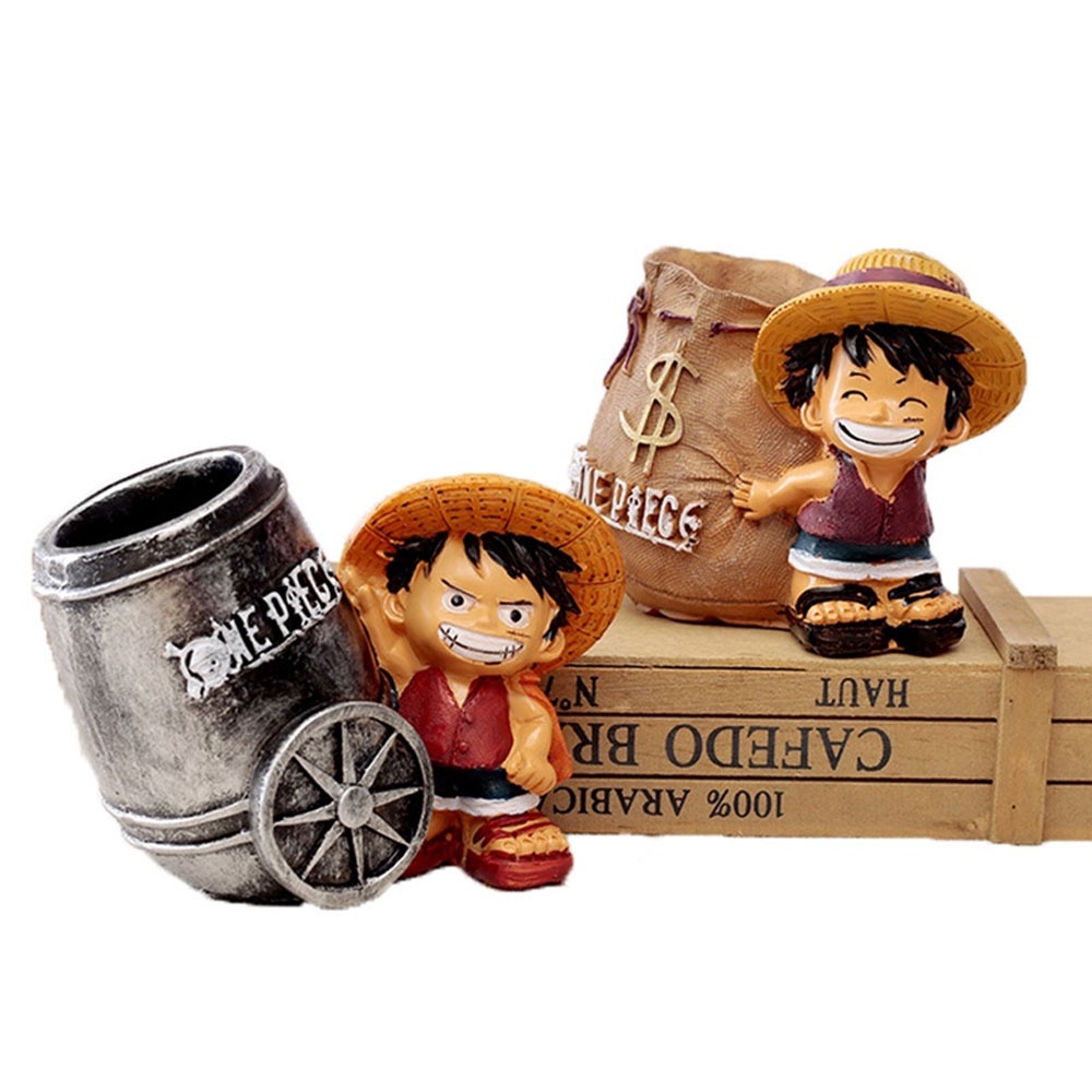 Phụ Kiện Giá Đỡ Cho Bút Chì Hình Luffy Dễ Thương Bắt Mắt