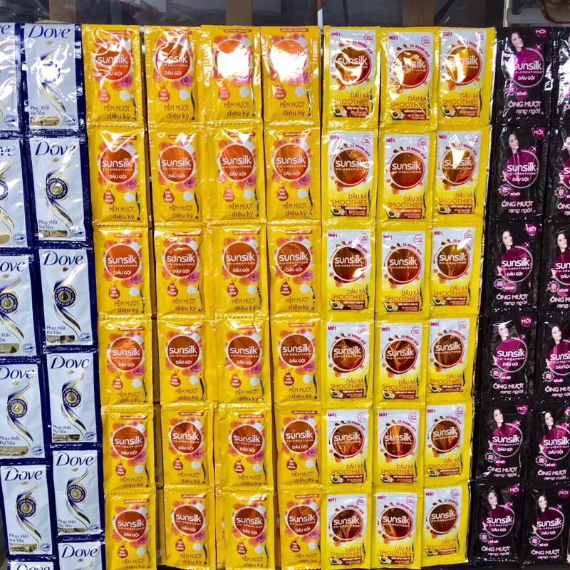Dầu gội/xả Sunsilk dây 12 gói 6g (KimBachHoa)