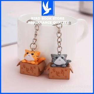 Móc khóa mèo con kute 💕𝑭𝒓𝒆𝒆𝒔𝒉𝒊𝒑💕 ngồi trong thùng catton Bird Book