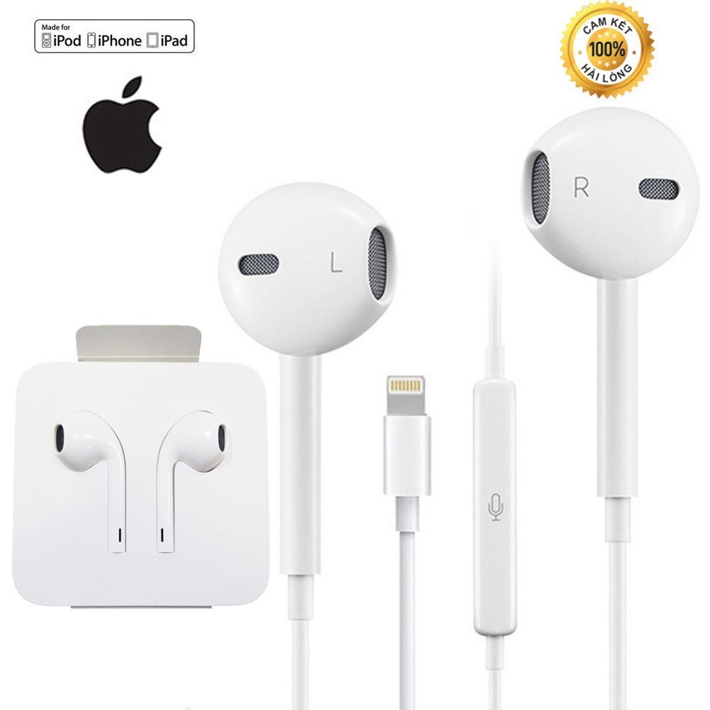 Tai nghe Bluetooth chân Lightning , 3,5 mm tương thích Iphone 7 / 8 / Plus/ X / XR / XS Max/ 11 / 12 / mini / Pro /  Max