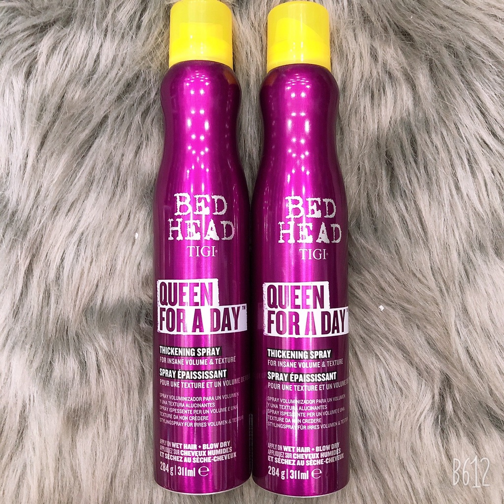 Keo xịt tạo phồng và làm dầy tóc QUEEN FOR A DAY BED HEAD TIGI 311ML ( hàng chính hãng )