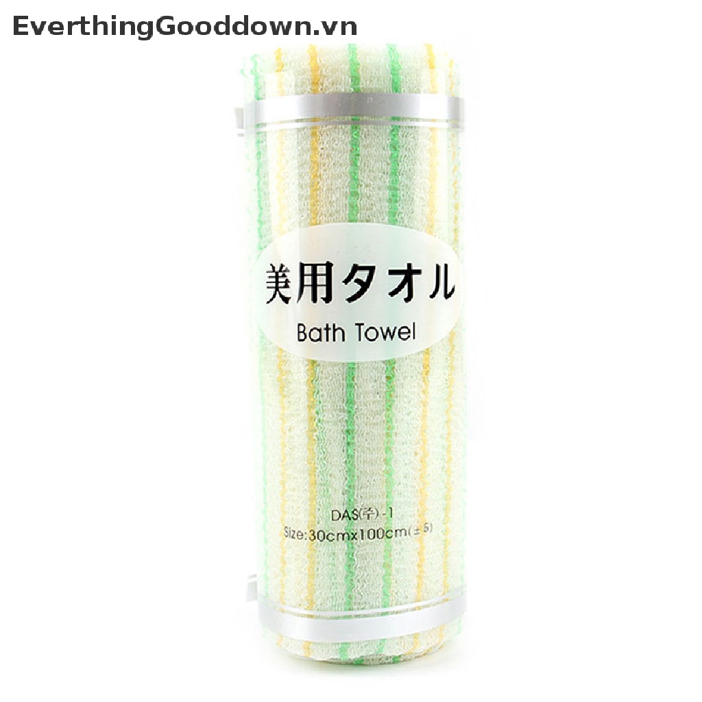 Everthinggooddown Khăn Tắm Dài Tẩy Tế Bào Chết Bằng Viscose Hàn Quốc 30x90cm