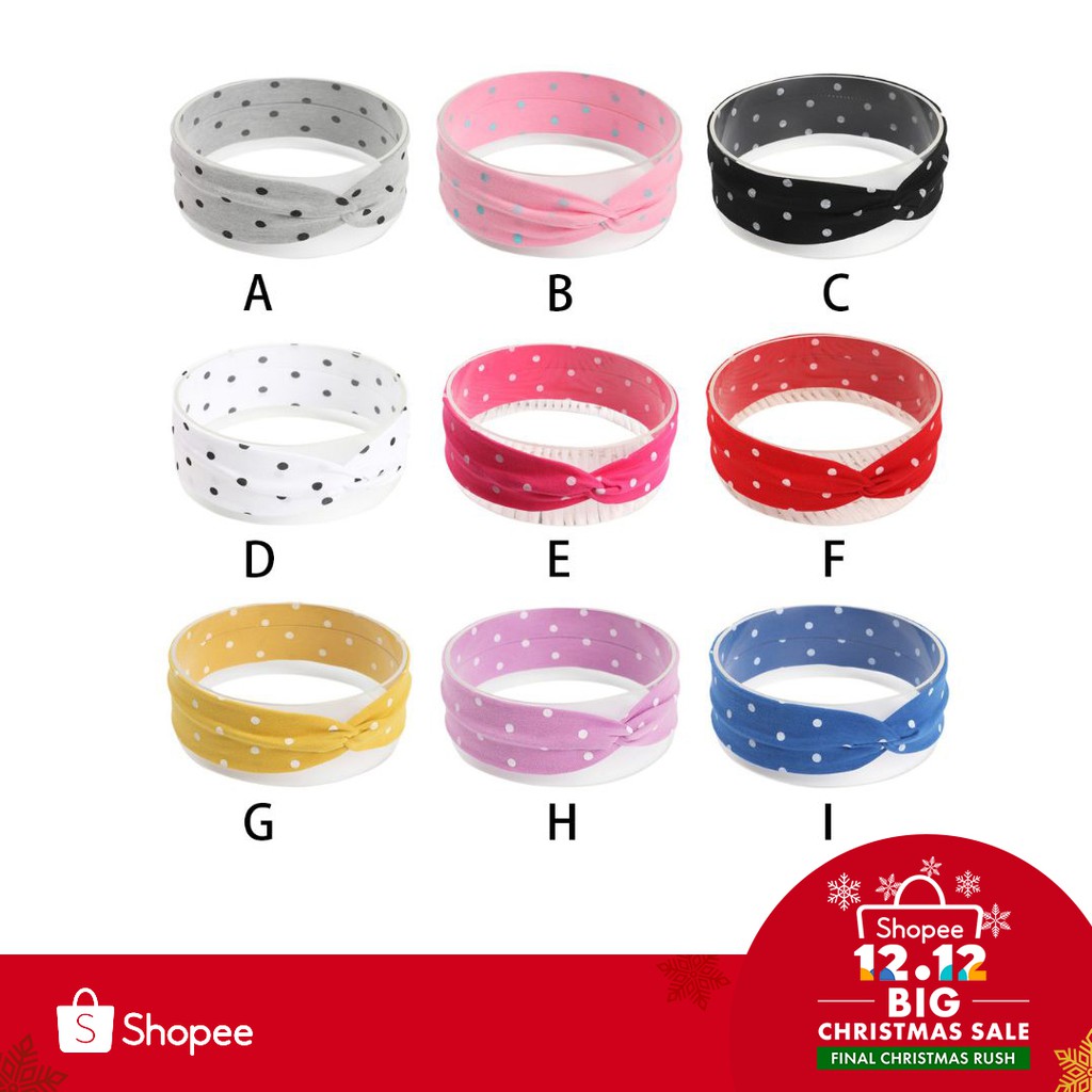 Băng đô cài tóc dạng xoắn chất liệu co giãn dành cho bé gái