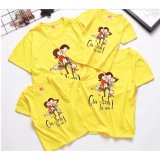 Áo gia đình chất cotton đẹp rẻ nhất VBB