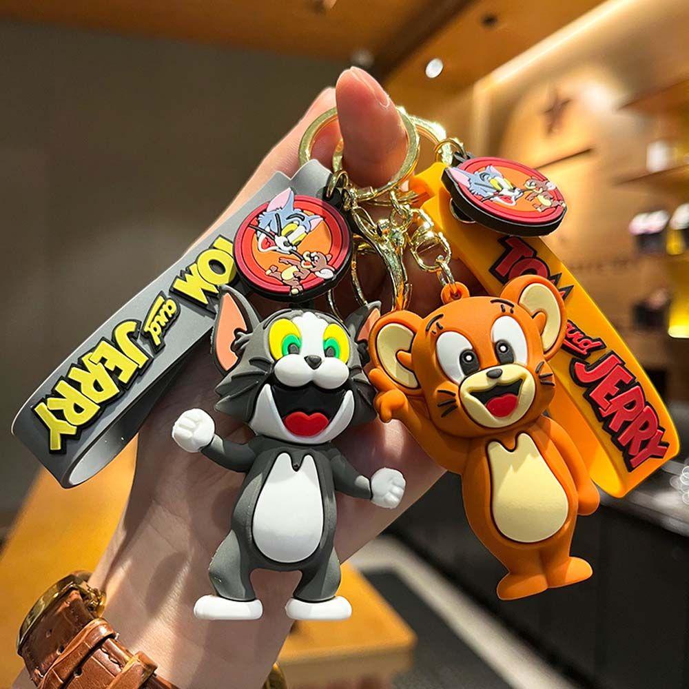 Móc Khóa Hình Búp Bê Hoạt Hình Tom &amp; Jerry Dễ Thương