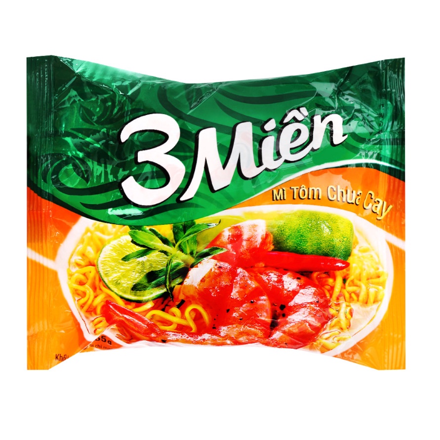 Mì 3 Miền tôm chua gói 65g
