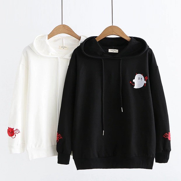 Áo Khoác, Áo Khoác HOODIE Unisex Nam Nữ Con Quỷ Cute Chất Vải Cao Cấp Thời Trang Năng Động Trẻ Trung || Hany Shop | BigBuy360 - bigbuy360.vn