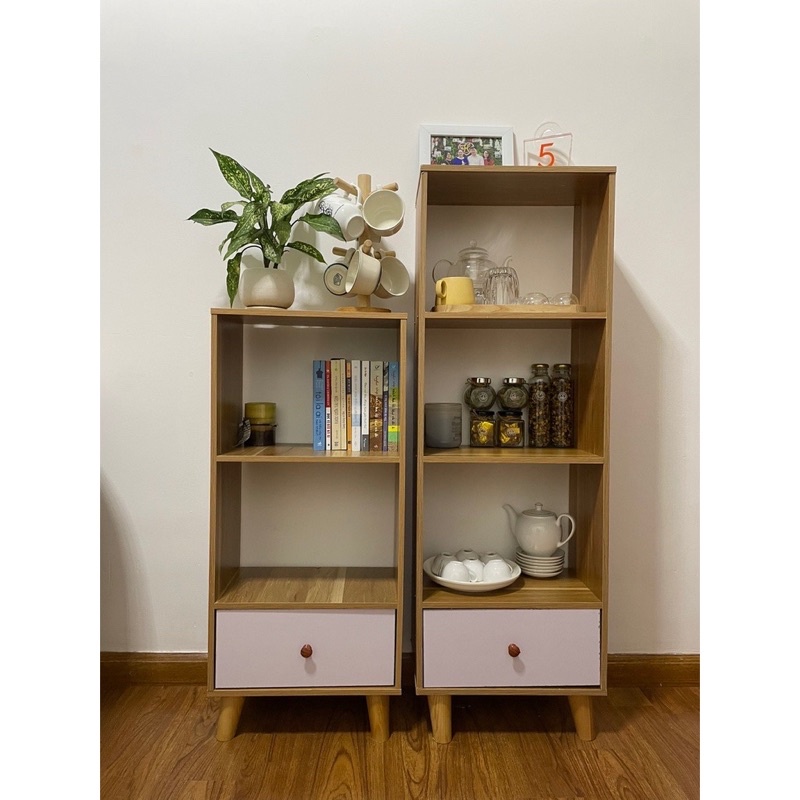Tủ Kệ Sách Trang Trí Phong Cách Bắc Âu Hiện Đại Gỗ MDF