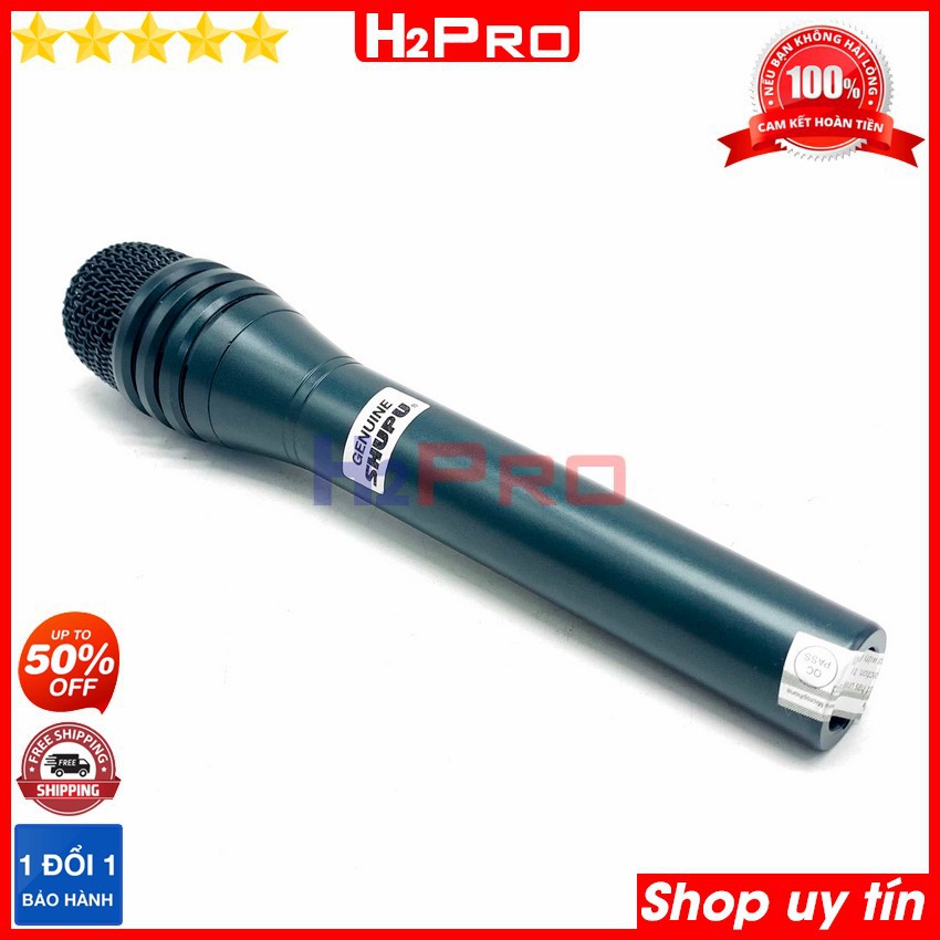 Micro hát karaoke có dây SHUPU SM8000 H2Pro chính hãng, micro karaoke cao cấp chống hú-hát nhẹ-tiếng sáng-dây dài 6m