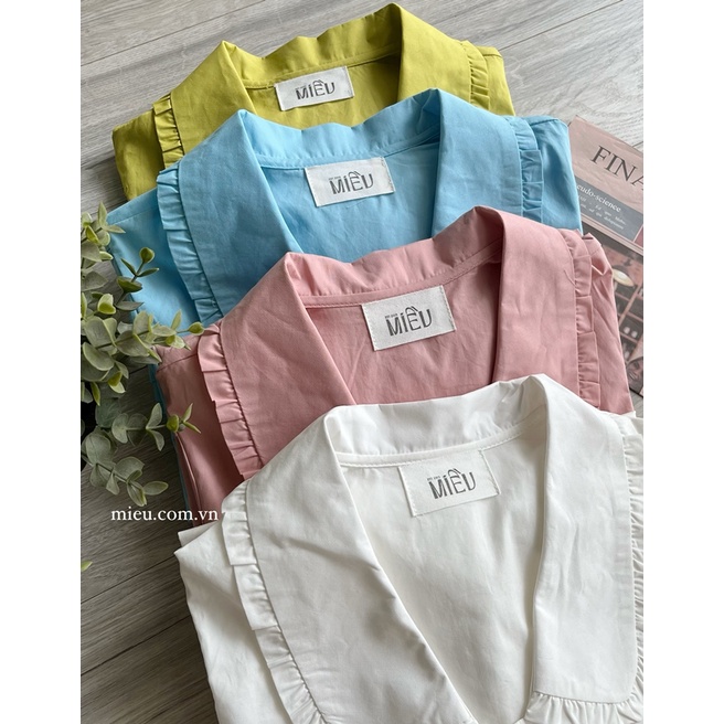 Áo sơ mi cổ tròn mùa hè Reni Miều Est.2013