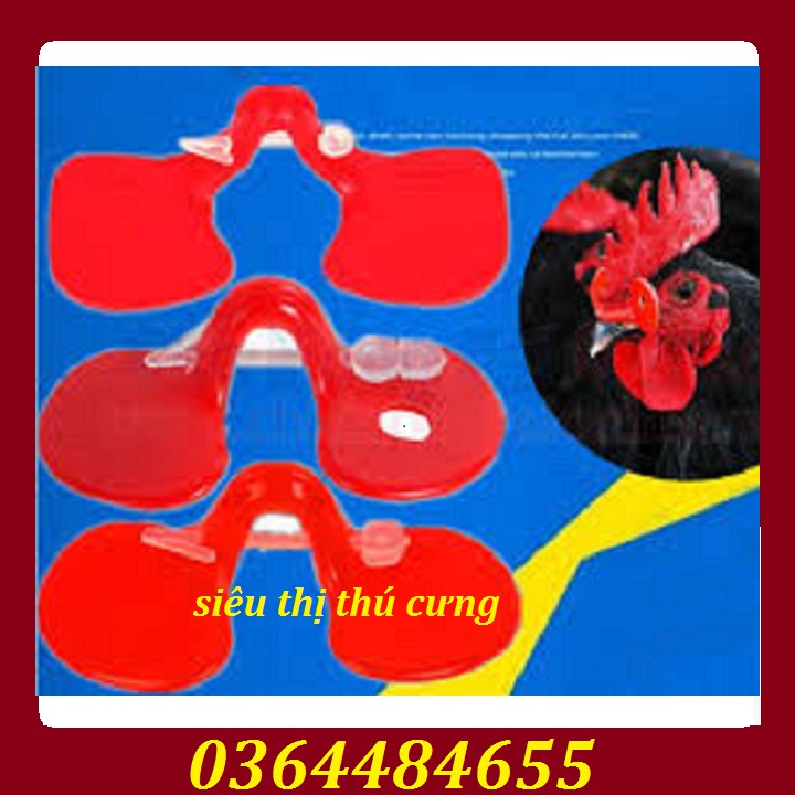 Kính đeo cho gà [ SET 50 CÁI ] - Kính đeo mắt cho gà tránh mổ nhau