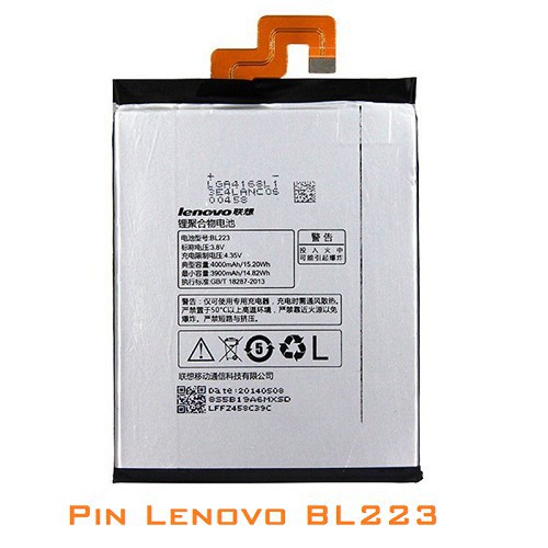 Pin lennovo BL223/BL 223 Pin Mới 3900 mAh Lenovo Vibe Z2 Pro K920 xịn bảo hành 6 tháng