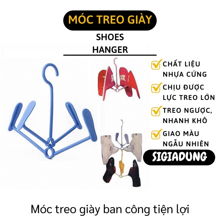 GIÁ SỈ Móc Treo Giày thiết kế dốc ngược giúp giày mau khô, ngoài ra móc phơi đồ đa năng 3175