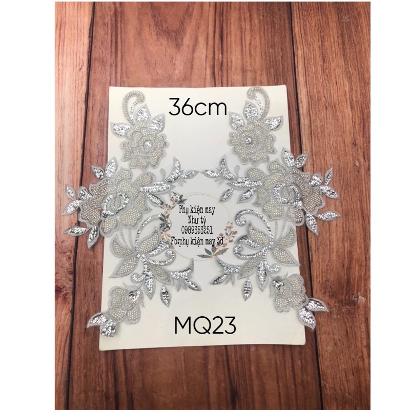 mẫu ren thêu 4 màu xinh xắn 36cm