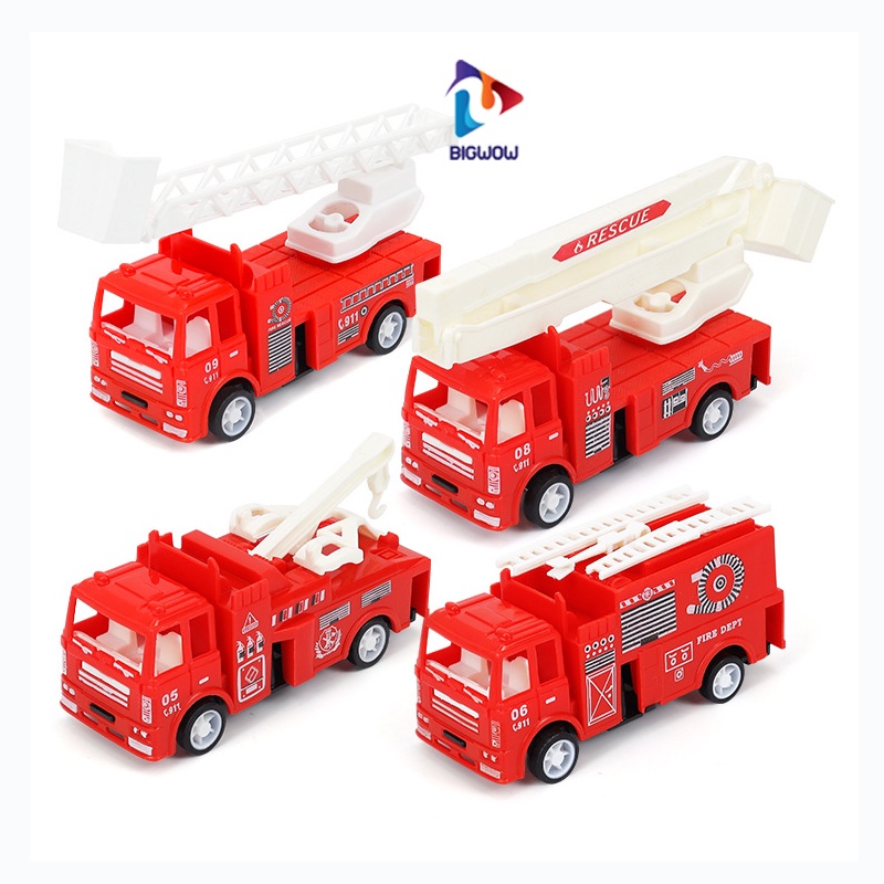 4 Ô tô đồ chơi, xe ô tô đồ chơi cứu hỏa siêu đẹp, mô phỏng thực tế, Big wow đồ chơi thông minh