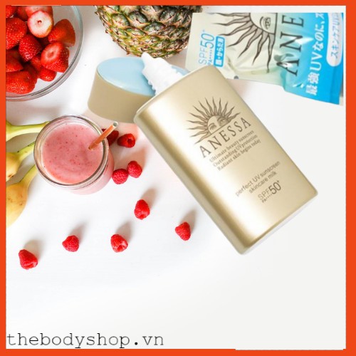 Kem Chống Nắng ❤FREE SHIP❤ Dưỡng Da Bảo Vệ Hoàn Hảo Anessa Perfect UV Sunscreen Skincare Milk 60ml