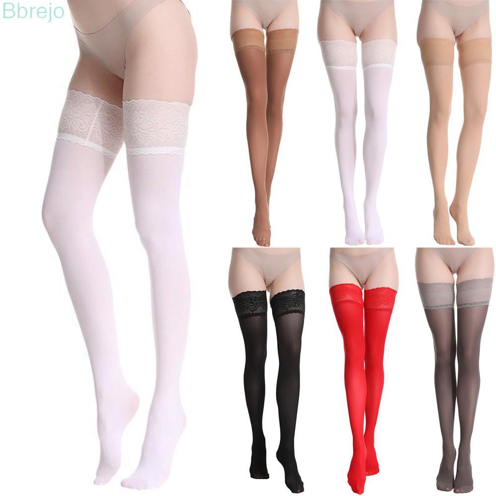 Stockings Coffee Gray Hosiery Lace Pantyhose Red Sheer Thigh High Tight White