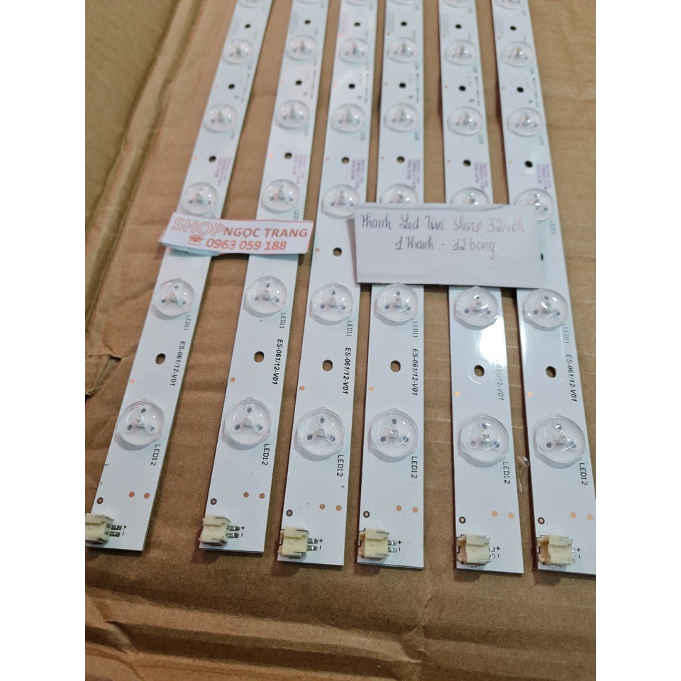Thanh Led Tivi Sharp 32 Inch - Giá 1 thanh dài 12 bóng