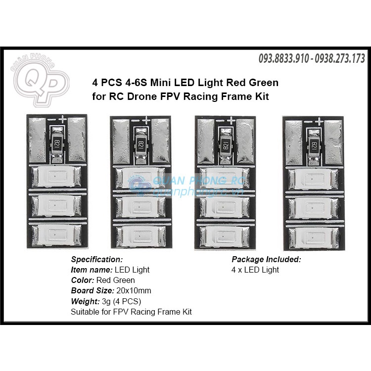 Tiny LEDS 4-6S Mini LED (4PCS)