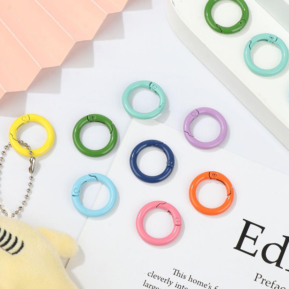 Set 5 Móc Lò Xo Hình Tròn Bằng Hợp Kim Kẽm Chất Lượng Cao