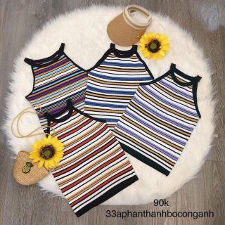 Set váy bò và áo yếm len