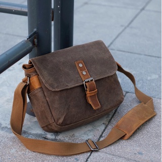 Túi chéo nam canvas da bò sáp vintage t03 - du mục store