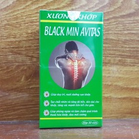 Viên bổ khớp Black Min Avitas – Hỗ trợ giảm đau xương khớp, tăng dịch nhờn khớp (hộp 30 viên)
